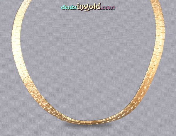 24KT Gold Bonded Golden Nugget Necklace