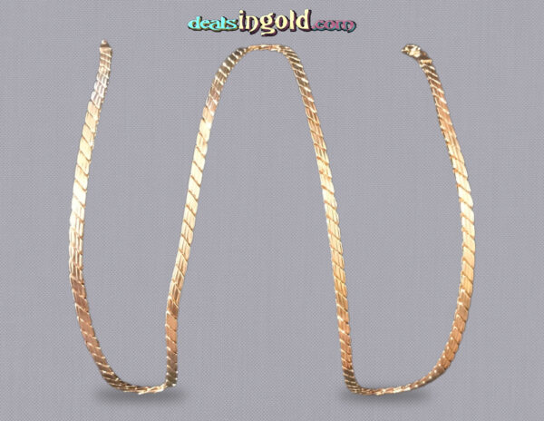 24Kt Gold Bonded Stylish Serpentine Necklace